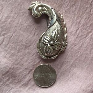 Vintage James Avery Sterling Silver FLOWER Cornucopia Pin